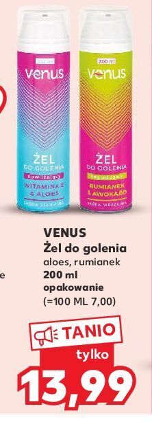 Kaufland Żel do golenia aloe vera venus oferta