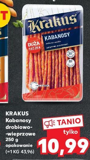 Kaufland Kabanosy drobiowo-wieprzowe krakus animex oferta