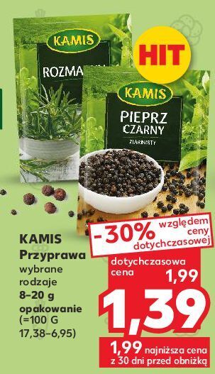Kaufland Pieprz czarny ziarnisty kamis oferta