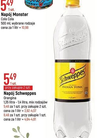 Napój indian tonic schweppes
