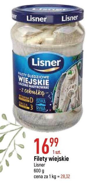 E.Leclerc Wiejskie filety śledziowe w oleju z cebulką lisner oferta