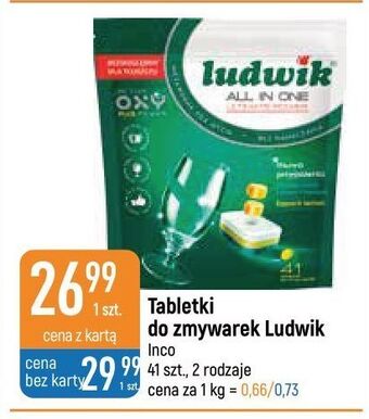 E.Leclerc Tabletki do zmywarek lemon ludwik all in one oferta