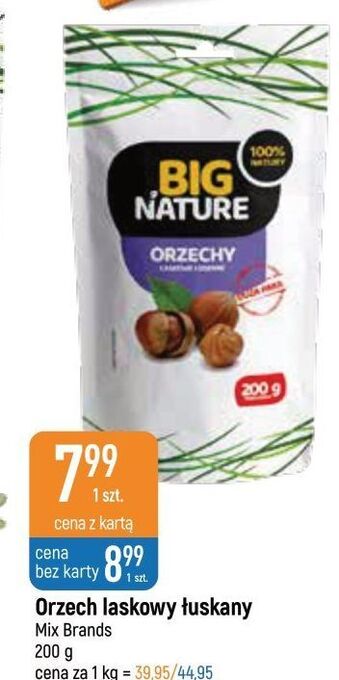 E.Leclerc Orzech laskowy łuskany big nature oferta