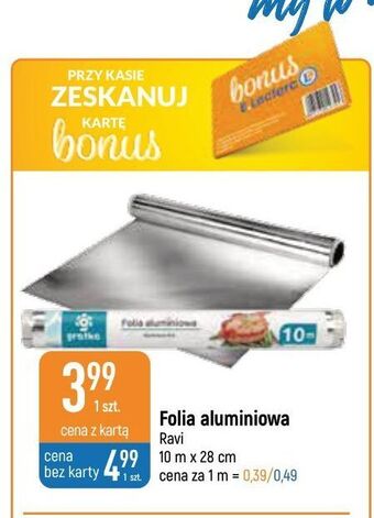E.Leclerc Folia aluminiowa 10 m gratka oferta