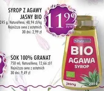 Stokrotka Syrop z agawy jasny oferta