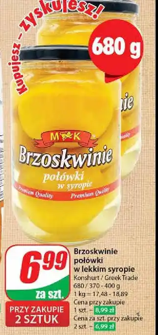Dino Brzoskwinie połówki w lekkim syropie oferta