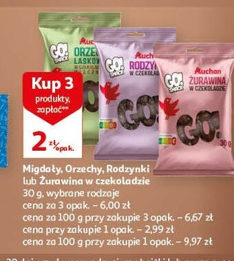 Auchan Żurawina w czekoladzie oferta