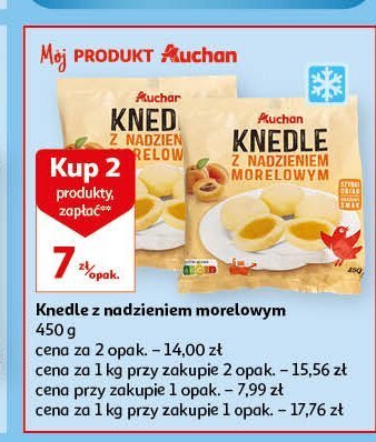 Auchan Knedle z nadzieniem morelowym oferta