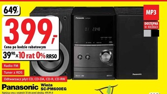 Media Expert Wieża audio panasonic oferta