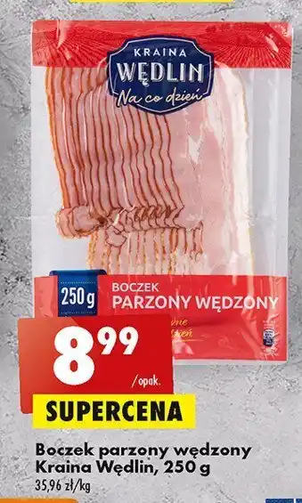 Biedronka Boczek parzony wędzony oferta