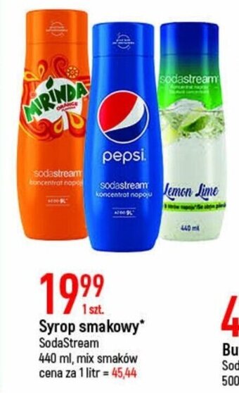 E.Leclerc SodaStream Syrop smakowy 440ml oferta