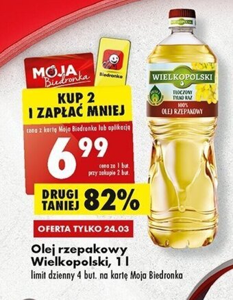 Wielkopolski Olej rzepakowy 1l