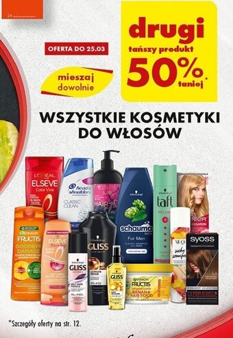 Biedronka Wszystkie kosmetyki do włosów oferta