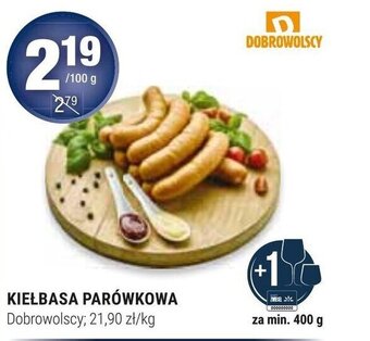 Stokrotka Market Dobrowolscy Kiełbasa parówkowa 100g oferta
