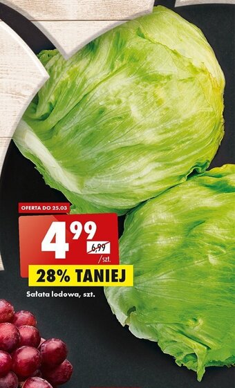 Biedronka Sałata lodowa oferta