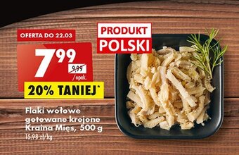 Biedronka Flaki wołowe gotowane krojone oferta