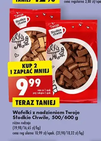 Biedronka Wafelki z nadzieniem oferta