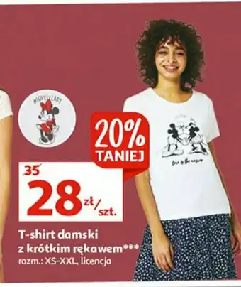 Auchan T-shirt damski myszka miki xs-xxl 1 SZT oferta