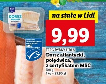Lidl Dorsz atlantycki - polędwica oferta
