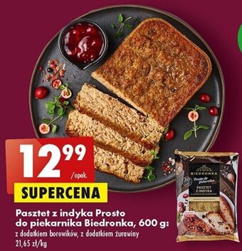 Biedronka Biedronka Pasztet z indyka Prosto do piekarnika 600g oferta
