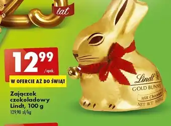 Biedronka Lindt Zajączek czekoladowy 100g oferta