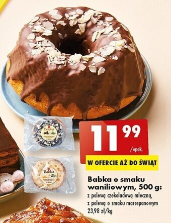 Biedronka Babka o smaku waniliowym 500g oferta