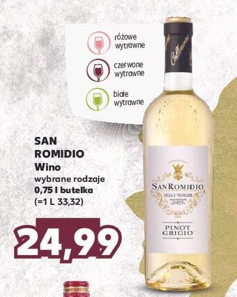 Kaufland Wino san romidio pinot grigio dry oferta
