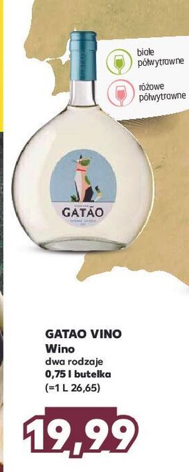 Kaufland Wino gatao vinho de mesa oferta