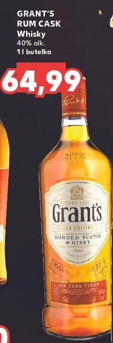Kaufland Whisky grant's rum cask oferta