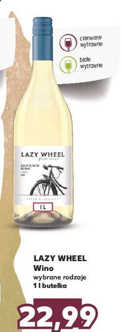 Kaufland Wino lazy wheel sauvignon blanc oferta
