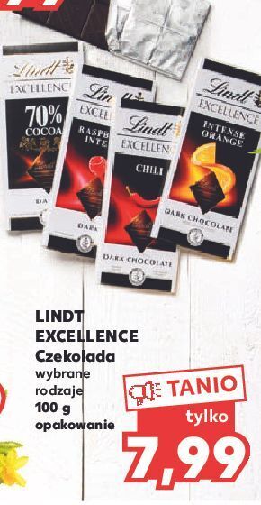 Kaufland Czekolada 70% cacao lindt excellence oferta