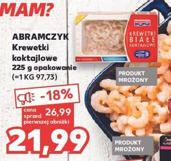 Kaufland Krewetki białe koktajlowe abramczyk oferta