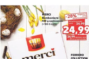 Kaufland Bombonierka czerwona storck merci oferta