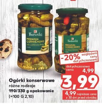 Kaufland Ogórki konserwowe z ziołami k-classic favourites oferta