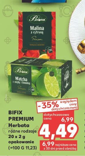 Herbatka owocowa malina z cytryną bifix premium