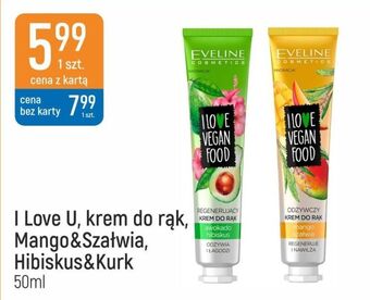 E.Leclerc Krem do rąk regenerujący awokado i hibiskus eveline i love vegan food oferta