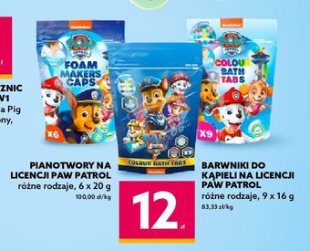 Dealz Barwniki do kąpieli psi patrol oferta