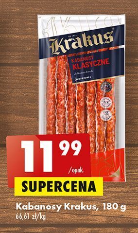 Biedronka Kabanosy klasyczne krakus animex oferta