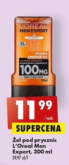 Żel pod prycznic l'oreal men expert hydra energetic