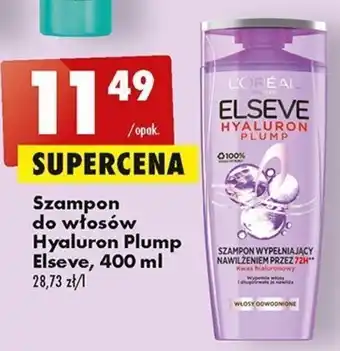 Biedronka L'Oreal Szampon do włosów Hyaulron Plump 400ml oferta