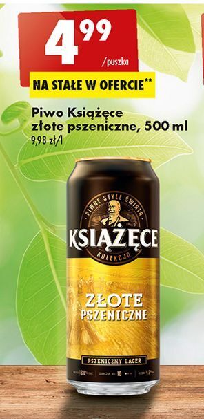 Biedronka Piwo książęce złote pszeniczne oferta