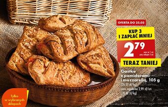 Biedronka Ciastko z pomidorami i mozzarellą oferta