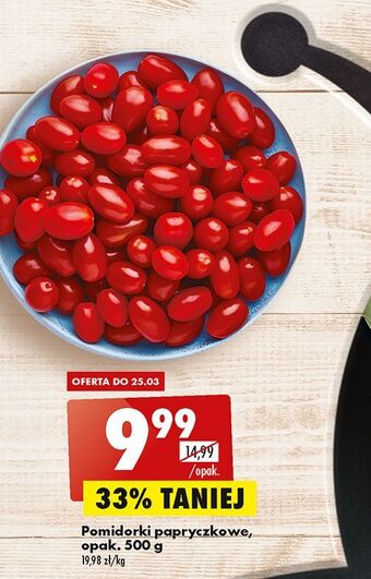 Biedronka Pomidory papryczkowe czerwone oferta