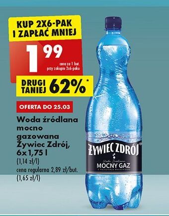 Biedronka Woda mocny gaz żywiec zdrój oferta