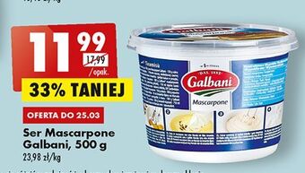 Biedronka Ser mascarpone galbani oferta