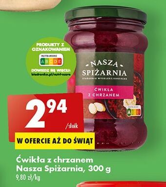 Biedronka Ćwikła z chrzanem nasza spiżarnia oferta