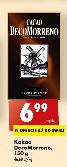 Biedronka Kakao extra ciemne decomorreno oferta