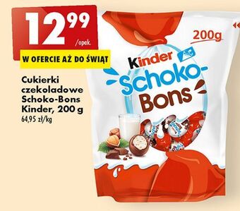 Biedronka Cukierki czekoladowe kinder schoko-bons oferta