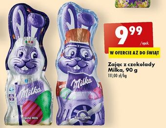 Biedronka Zając z czekolady milka oferta