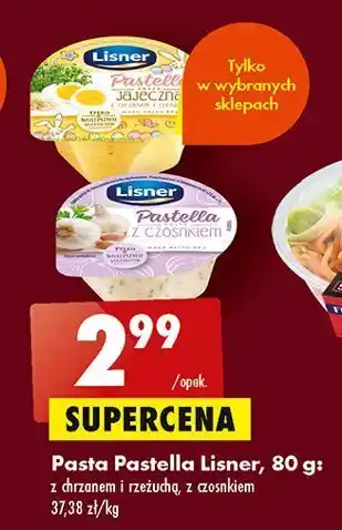 Biedronka Pasta jajeczna z chrzanem i rzeżuchą lisner pastella oferta